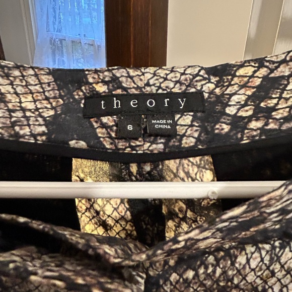 Funky Theory Emmanuel Silk Snakeskin Pantssize 6 NWOT - Picture 4 of 10